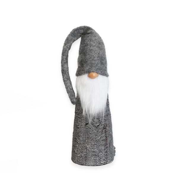 Skřítek keramika 48cm šedá